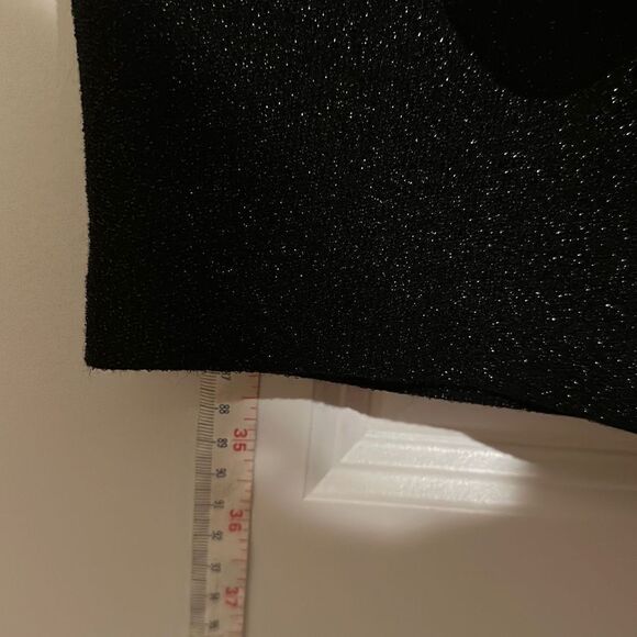 *New* Express Ladies Size S Sparkle Glitters Sweetheart Neck Black Body Mini Dre - Picture 14 of 14